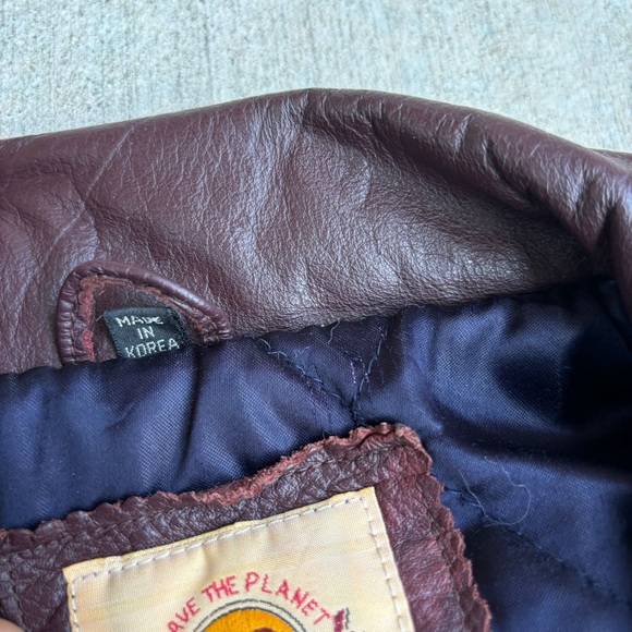 Vintage 90s Hard Rock Cafe London Wool Leather Varsity Jacket Love All Serve - Picture 8 of 12